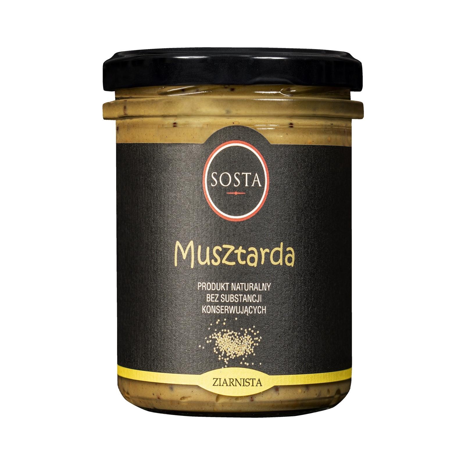 cd0555ad-488e-4a57-9d71-3d579ff51a18 Musztarda ziarnista Sosta 200 g - obrazek 1
